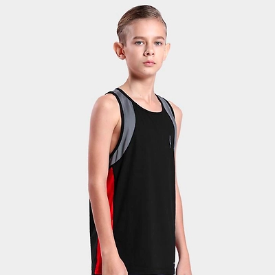 Dive Sports Boys Surge Singlets-BLACK-10-1