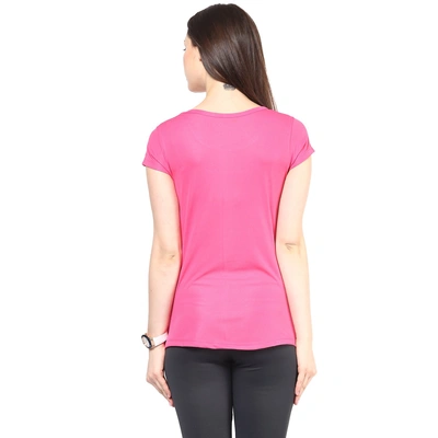 Berge Women Regular Fit T Shirt-L-PINK-1