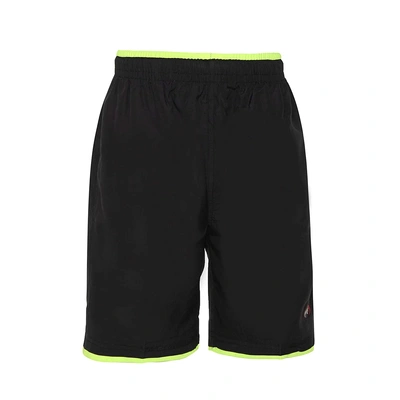Berge' Boy's Neon Orange Woven Shorts-BLACK-GREEN-12-1