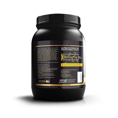 Optimum Nutrition (ON) Gold Standard 100% Isolate Whey Protein Powder - 1.6 lb, 24 servings-29345