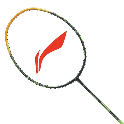 Li-Ning G-Force 3600 Superlite Unstrung Badminton Racquet-DARK/GREY/GOLD-FS-2