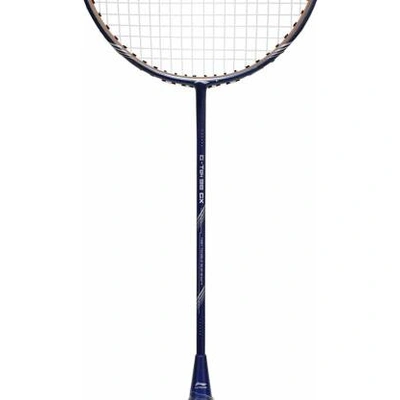 LI-NING G-TEK 98 GX Graphite Strung Badminton Racquet-NAVY/GOLD-FS-1
