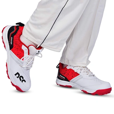 DSC ZOOTER CRICKET SHOES-11-WHITE/RED-2