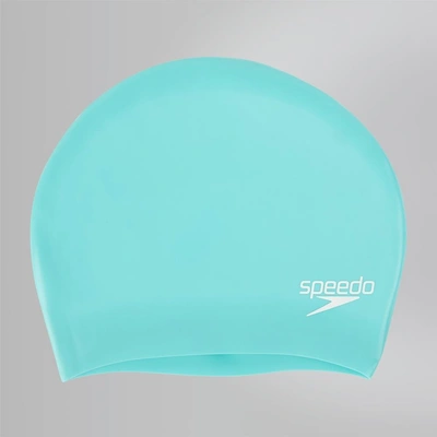 Speedo Swim Hats Long Hair Cyan Swim Cap-533