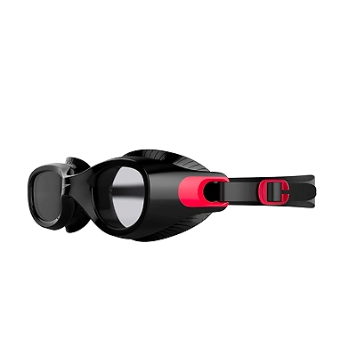 SPEEDO 811775C813 SWIM GOGGLES-RED/SMOKE-SR-2