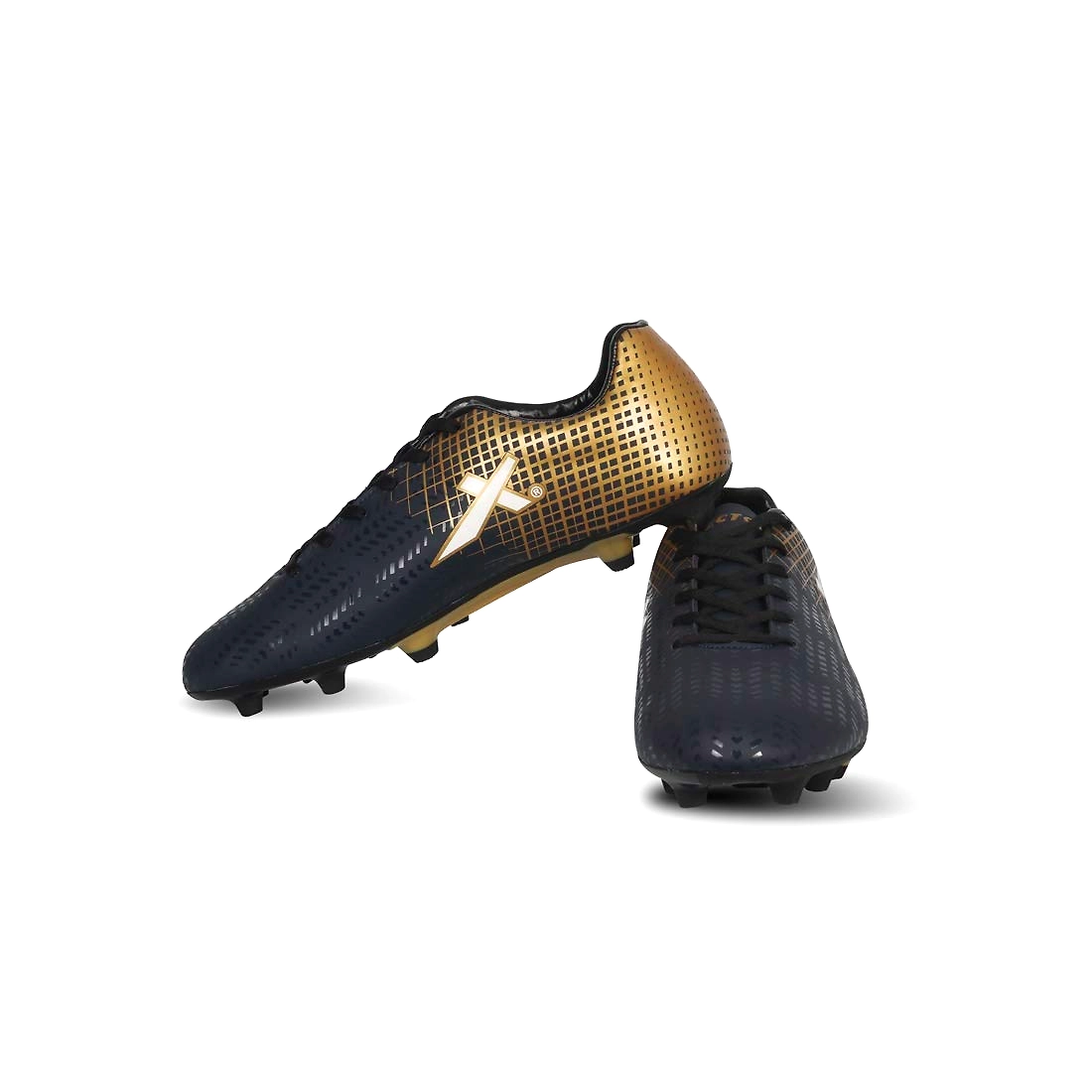 gold football studs