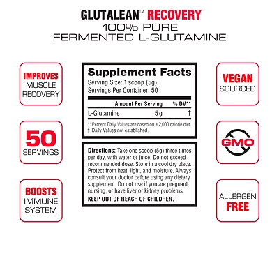 LABRADA L-GLUTAMINE 250 gMS MUSCLE RECOVERY-250 g-Unflavoured-1