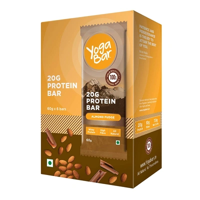 YOGA BAR PROTEIN BAR 60 GM MEAL REPLACEMENT-ALMOND FUDGE-360 g-1
