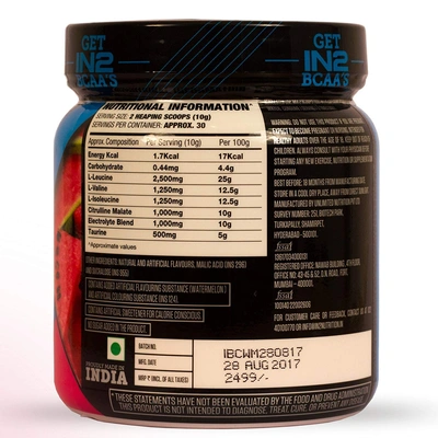 IN2 BCAA-300 g MUSCLE RECOVERY-WATERMELON-300 g-30-2