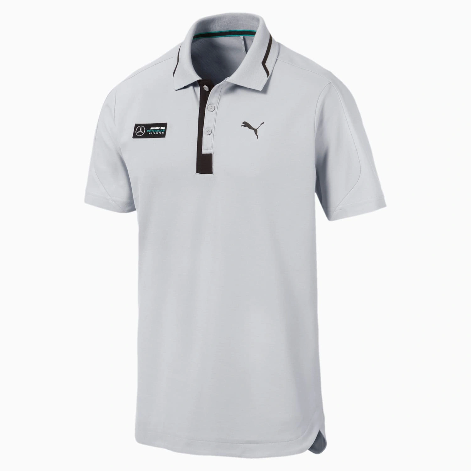 Puma Mercedes AMG Petronas Men's Polo Neck t Shirt - LIGHT GREY, XXL ...