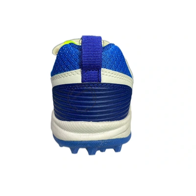 SG Century 4.0 Cricket Shoes-White/Blue/Lime-8-2