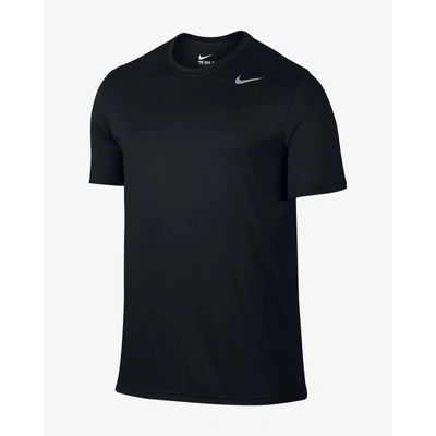 Nike Solid Men Round Neck T-Shirt-BLACK-XXL-1
