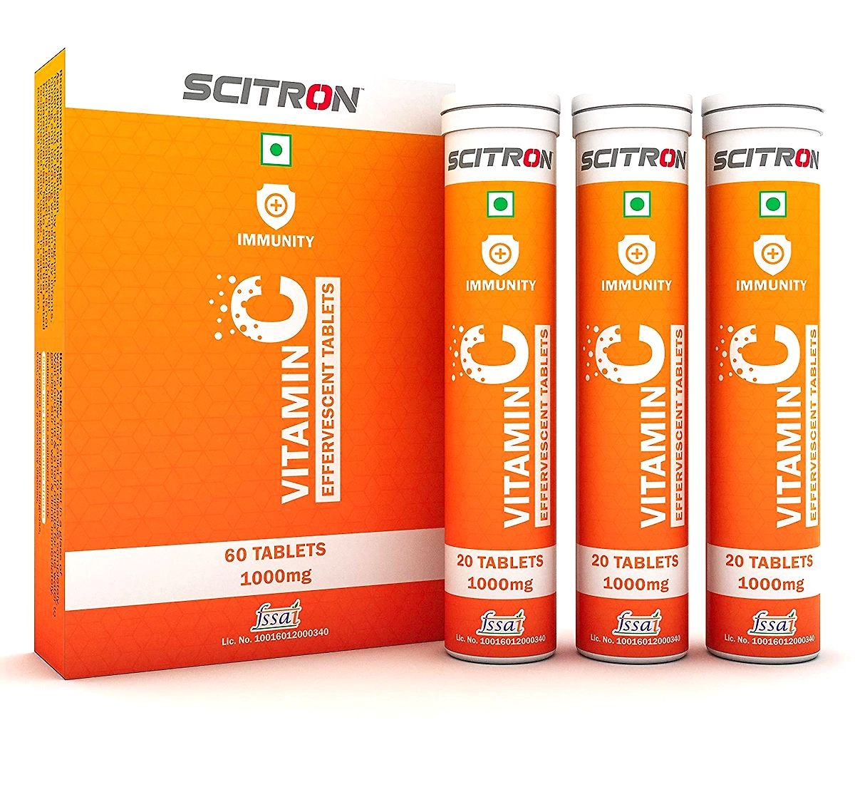 Scitron Vitamin C 1000 Mg 60 Effervescent Tablets Orange Total Sports Fitness Scitron Vitamin C 1000 Mg 60 Effervescent Tablets Orange Total Sports Fitness