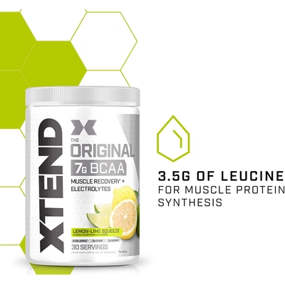 Scivation Xtend Bcaas New Muscle Recovery 390 g-405 g-LEMON LIME SQUEEZE-3
