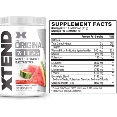 Scivation Xtend Bcaas New Muscle Recovery 390 g-405 g-WATERMELON EXPLOSION-1