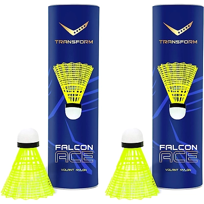 Transform Falcon-Ace, Slow, Yellow Badminton Cock-30055