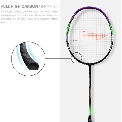 LI-LING G FORCE 3800 SUPERLITE,Badminton Racket-BLACK/PURPLE-2