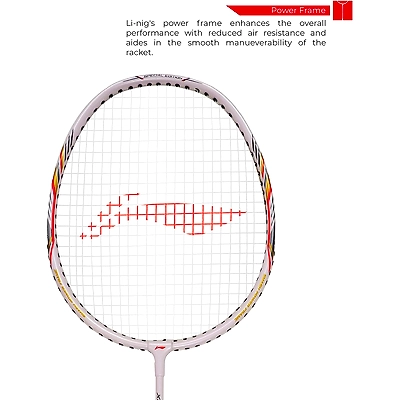 Li-Ning XP 2020 Special Edition Blend Strung Badminton Racquet With Free Head Cover-white-FS-1
