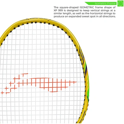 Li-Ning XP 2020 Special Edition Blend Strung Badminton Racquet With Free Head Cover-yellow-FS-2