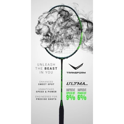 Transform Ultma Unstrung Badminton Racket -BLACK GREEN-1