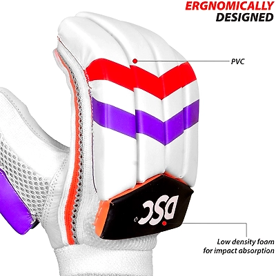 DSC Intense Attitude Leather Cricket Batting Gloves-30217