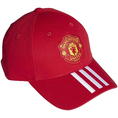 ADIDAS Unisex Football Manchester United Cap-RED-Adjustable-1