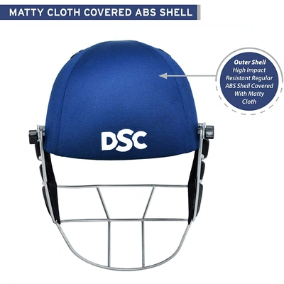 DSC Defender Cricket Helmet (Adjustable Steel Grill)-Navy-L-3