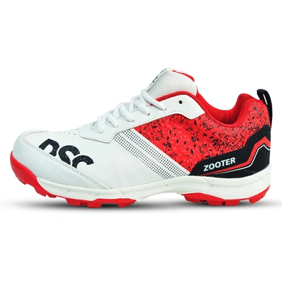 DSC ZOOTER CRICKET SHOES-10-WHITE/RED-2