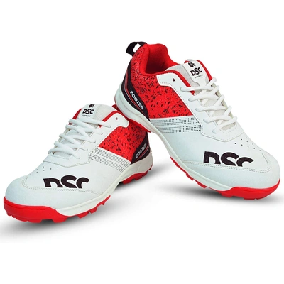 DSC ZOOTER CRICKET SHOES-10-WHITE/RED-3