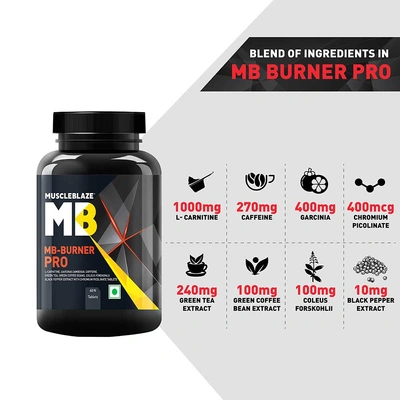 MuscleBlaze MB Fat Burner PRO, 60 tablet(s), Unflavoured-60 TABLET-2