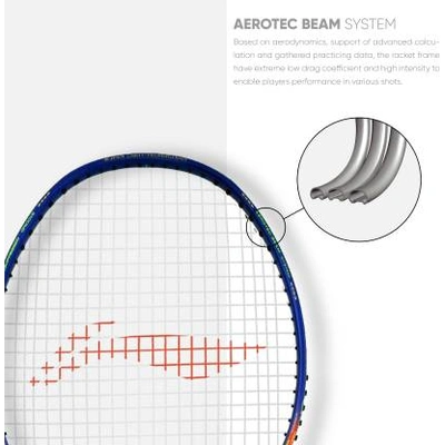 LI-NING Wind Lite 900 Strung Badminton Racket-NAVY RED-FS-2
