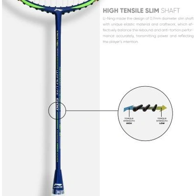 LI-NING Wind Lite 900 Strung Badminton Racket-NAVY RED-FS-1