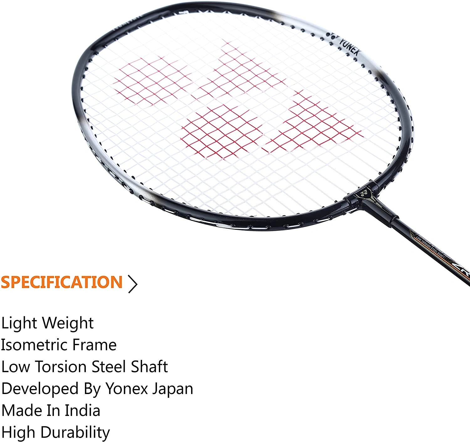 Yonex Zr 100 Light Badminton Racquets-BLACK-Full Size-1 Unit-1