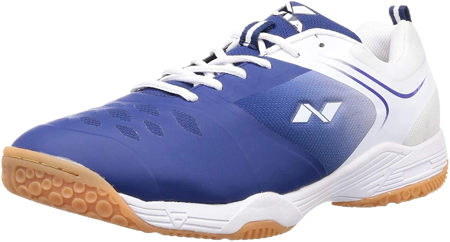 Nivia Hy-court 2.0 Badminton Shoes For Mens-YELL/ BLUE-7-7