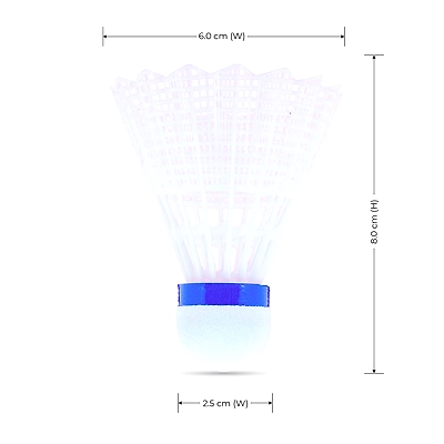 Li-Ning Swift X100 Nylon Shuttlecock (White,Medium Speed)-Nylon-3