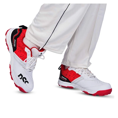 DSC ZOOTER CRICKET SHOES-7-WHITE/RED-2
