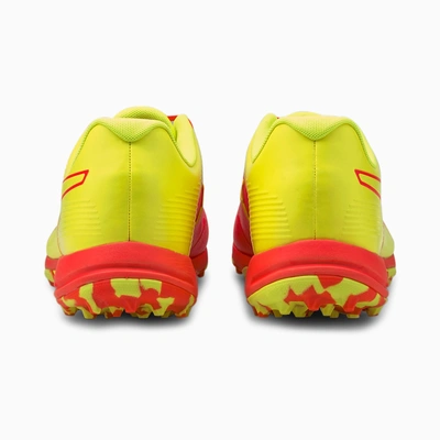 PUMA 105565 CRICKET SHOES-Red / Yellow-6-2