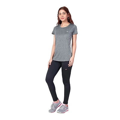 Berge' Ladies Round Neck Melange Long T Shirt-31973