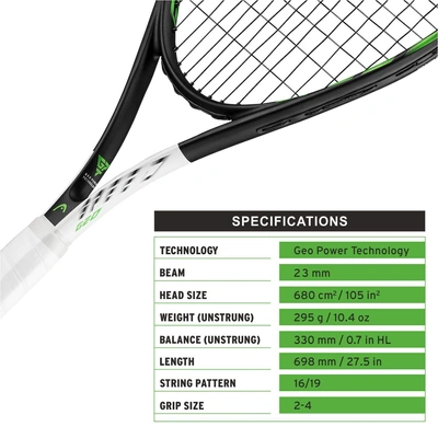 HEAD Geo Speed Pre-Strung Recreational Lawn Tennis Racket-32017
