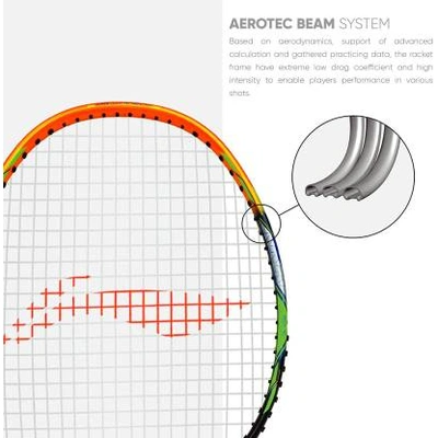 LI-NING G-Force Superlite 3700 Carbon-Fiber Badminton Racquet-NAVY-ORANGE-FS-1