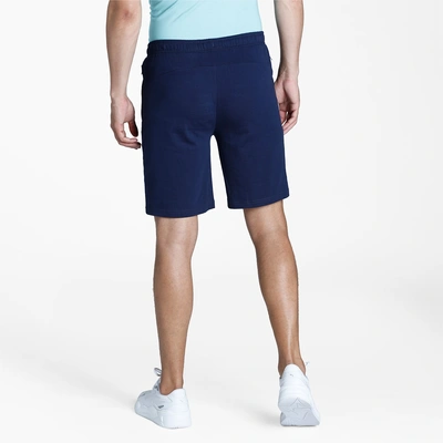 Puma Zippered Men's Woven Jersey Shorts-Peacoat-XXL-1