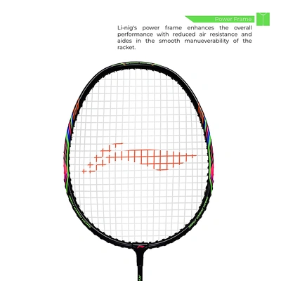 Li-Ning XP 2020 Special Edition Blend Strung Badminton Racquet With Free Head Cover-Blue-FS-2