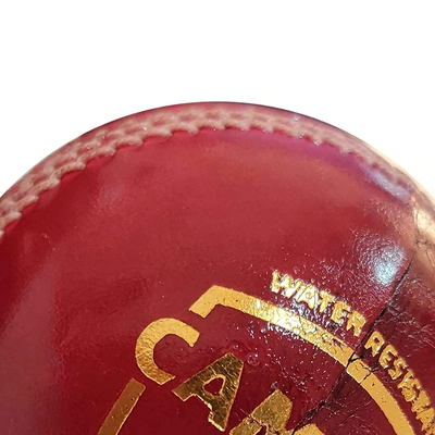 SG campus four piece leather cricket ball - red-RED-1