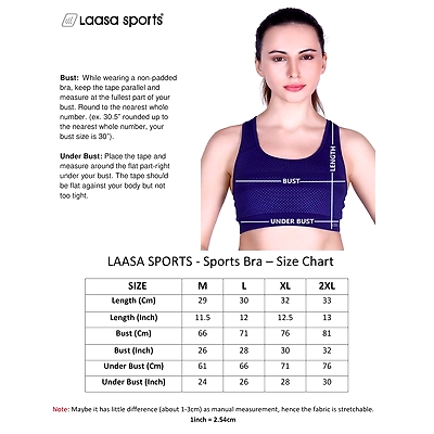 LAASA 1876 SPORTS BRA (Colour may vary)-L-D.Grey / 5-2