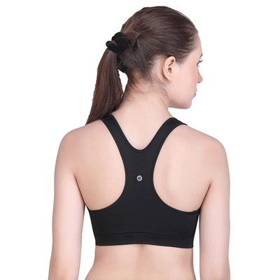 LAASA SPORTS Medium Impact Cotton Non Wired Sports Bra with Removable Pads-32192