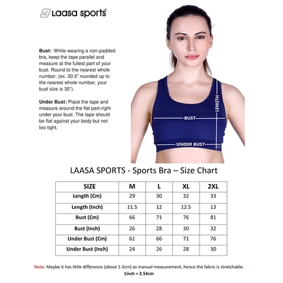 LAASA SPORTS Medium Impact Cotton Non Wired Sports Bra with Removable Pads-Black / 1-XXL-2