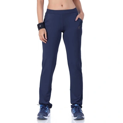 Laasa Sports Yoga Gym and Sports Fitness Narrow Track Pant-Navy Blue-M-1