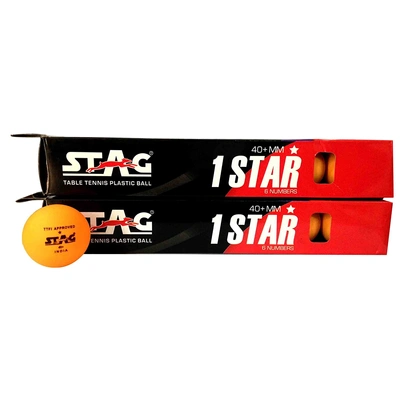 Stag 1 Star Table Tennis Ball-3 Units-ORANGE-1