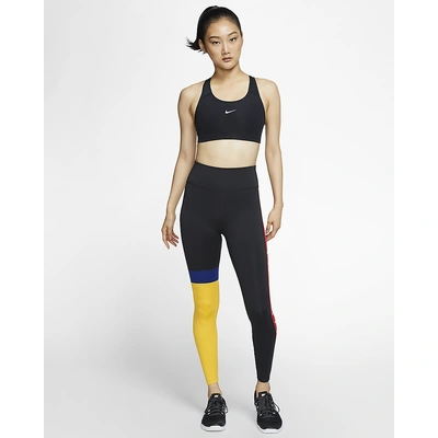 Nike Women's Medium-Support 1-Piece Pad Sports Bra-Black-L-1