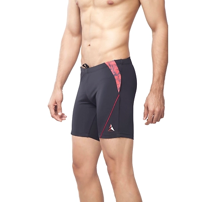 Attiva Im020 Printed  Swim Costumes Gents Jammer-BLACK-4XL-1